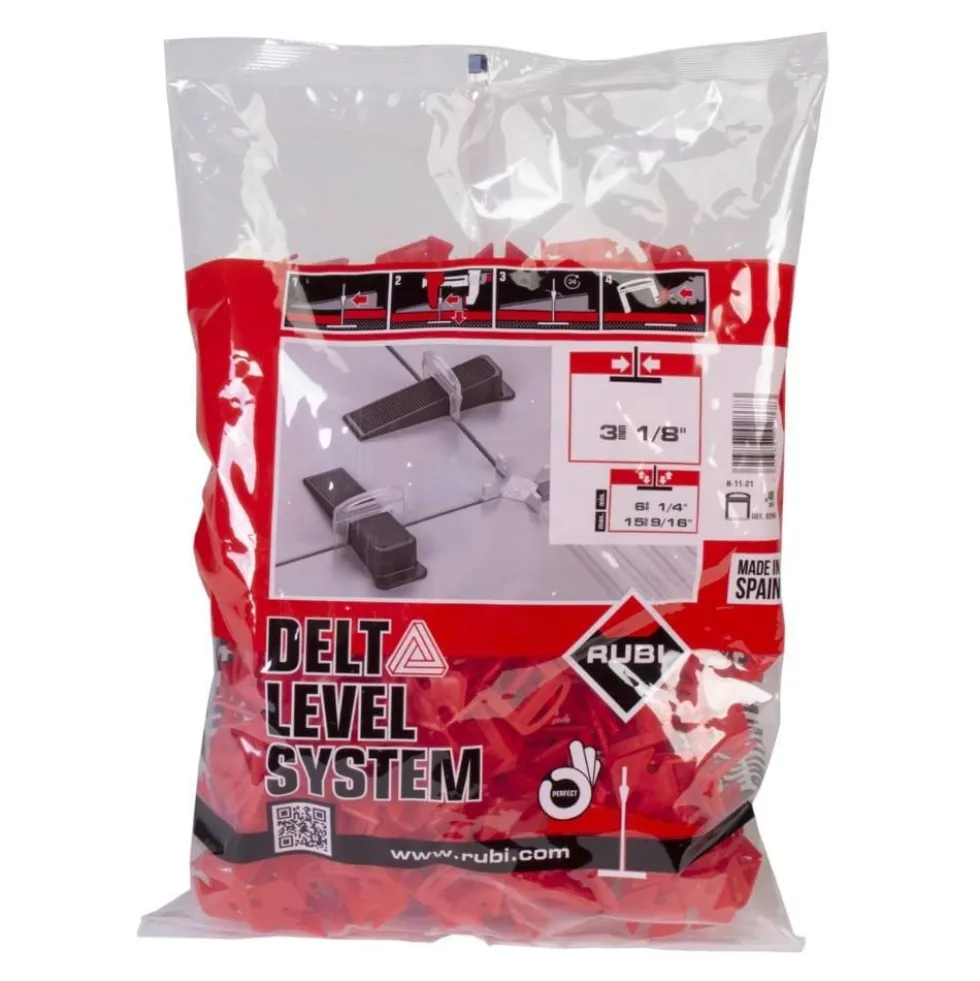 Abraçadeira p/ Kit Delta Nivelamento 6-15mm 3mm Delta Level System (B-400 Un) Rubi 2868