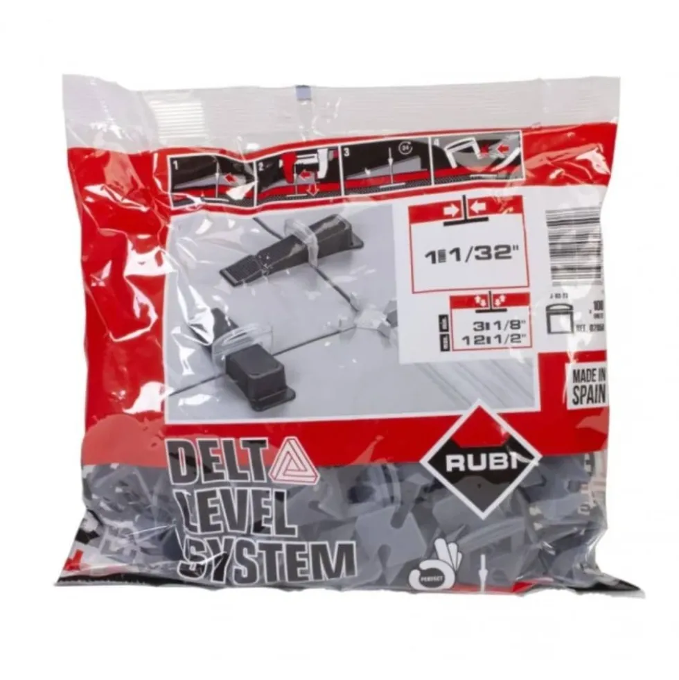 Abraçadeira p/ Kit Delta Nivelamento 3-12mm 1mm Delta Level System (B-100 un) Rubi 2850