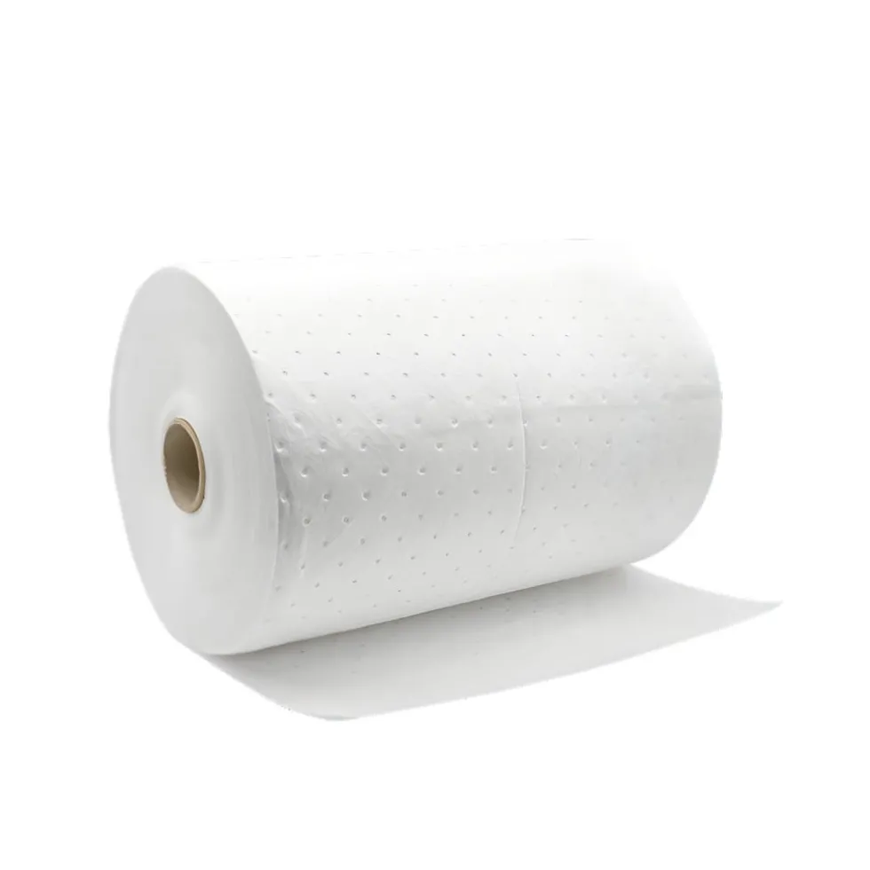 Absorvente têxtil em rolo 50x40 275gr Branco hidrofobo Wippytex 14020103
