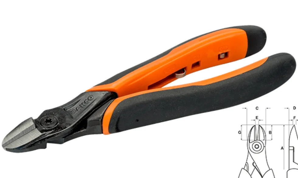 Alicate Corte Lateral 180mm Bahco 2101G-180