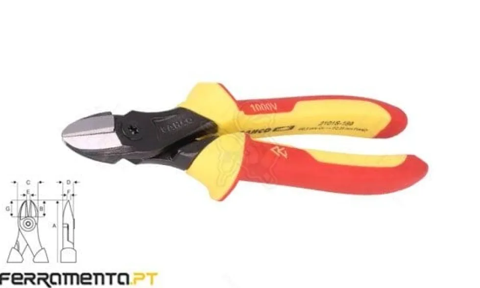 Alicate Corte Lateral 140mm Bahco 2101S-140