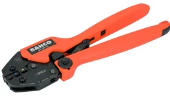 Alicate de cravar com roquete para conectores isolados - Perfil oval 20 AWG -10 AWG Bahco CR OV 01