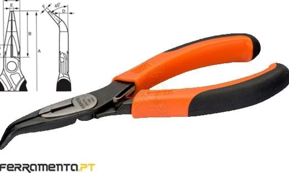 Alicate de Pontas Curvas 45º 200mm Bahco 2427G-200