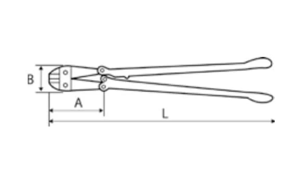 Alicates Corta Rebites 450 - 1050mm de Ferro Tubular Stanley