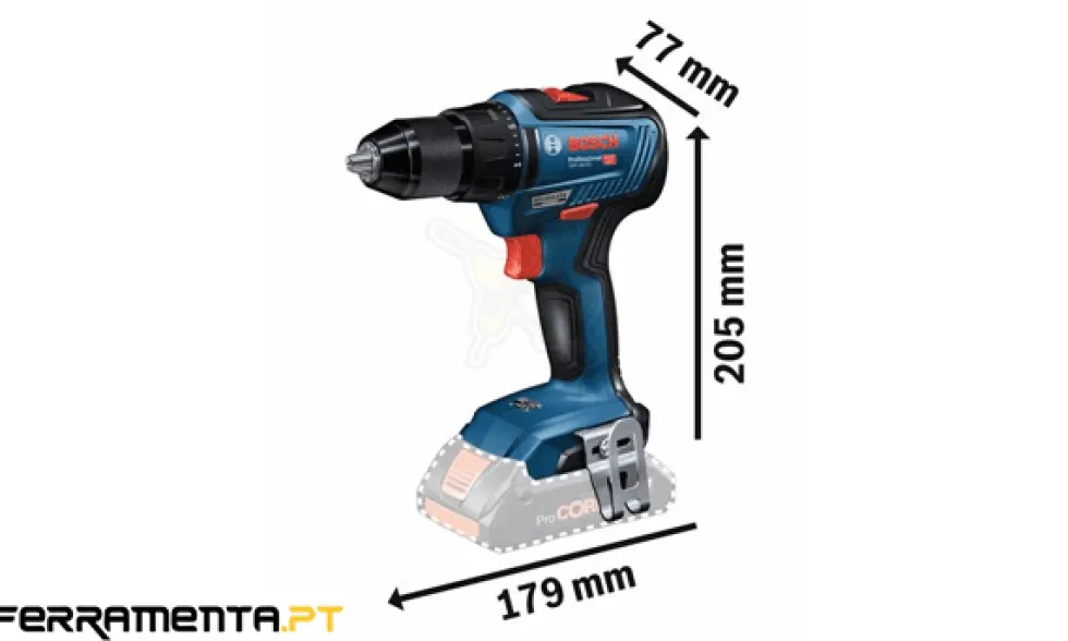 Aparafusadora/berbequim 18V 5,0 Ah GSR 18V-55 Professional
