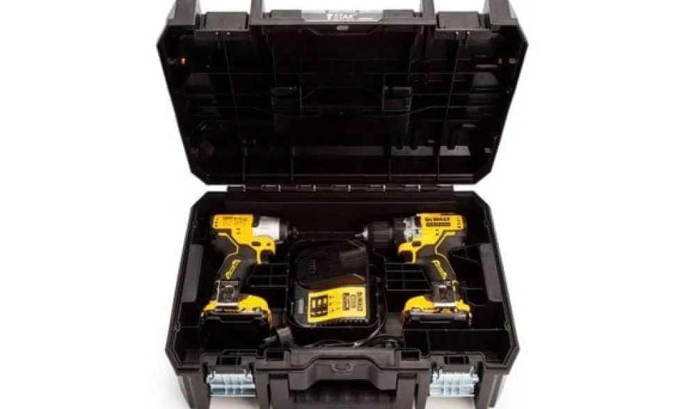 Aparafusadora de Impacto + Berbequim Aparafusador 12V DeWalt DCK2110L2T