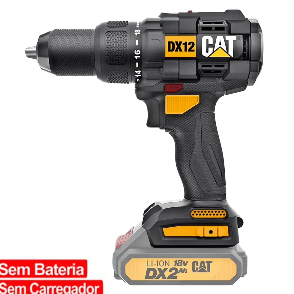 Aparafusadora de Impacto 18V 13mm - 65N.m Cat DX12B