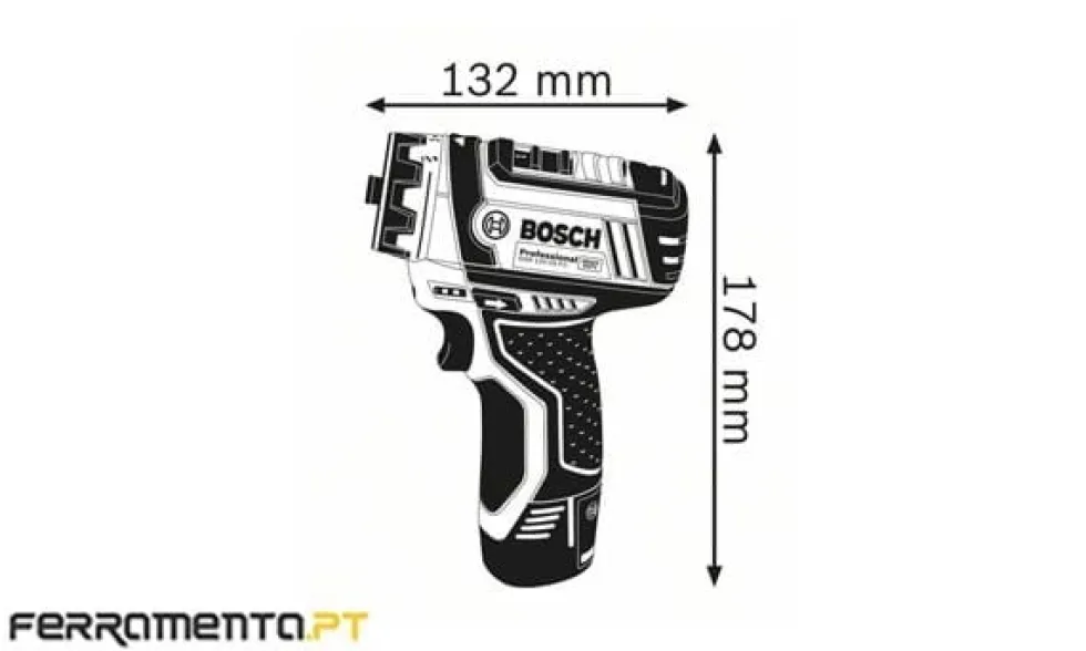 Aparafusadora FlexiClick Bosch GSR 12V-15 FC + GFA 12-B