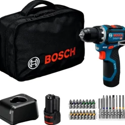 Aparafusadora GSR 12V-32 + Bolsa + Kit Pontas Bosch 06019N7006