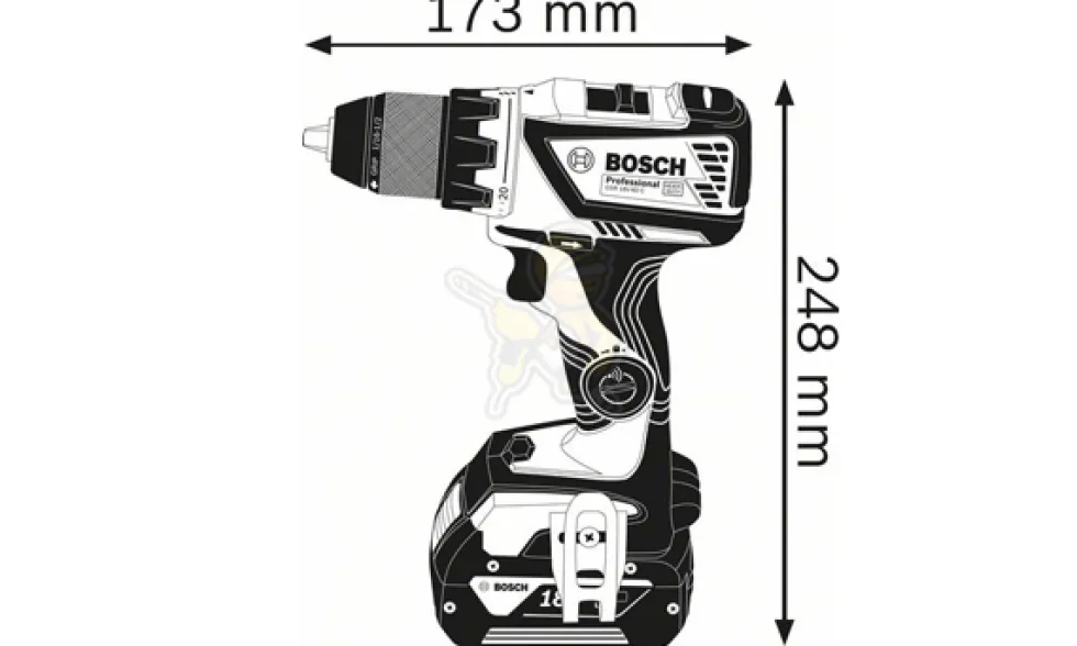Aparafusadora 18V 5,0Ah Bosch GSR 18V-60 C Professional