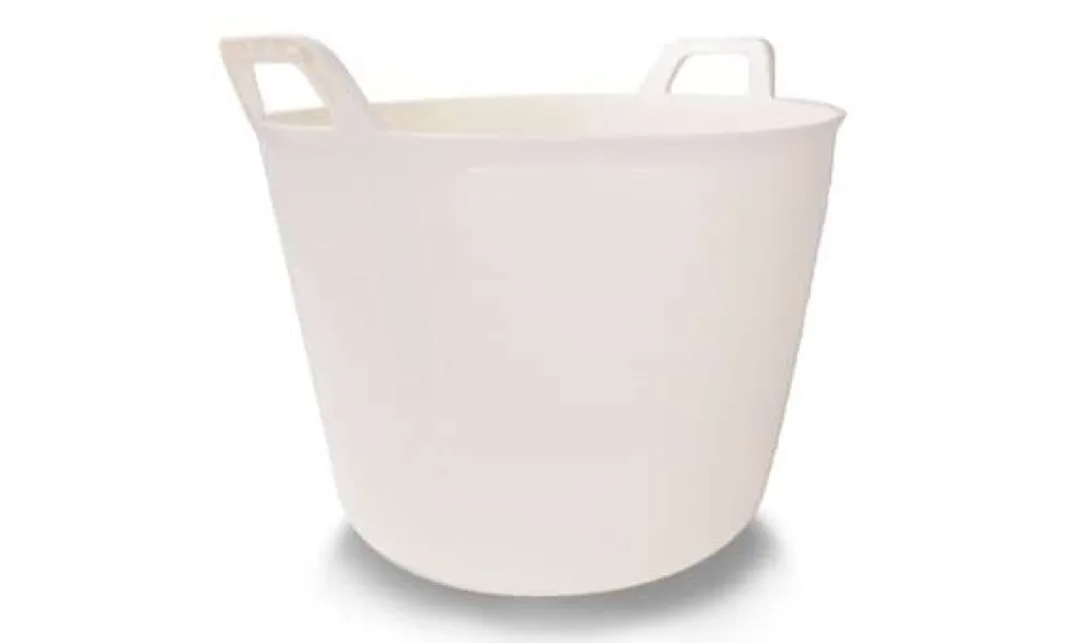Balde Plástico Crema 40L Rubi 88723
