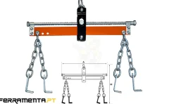 Barra Suporte Para Motores 680Kg Bahco BH6AC1-680