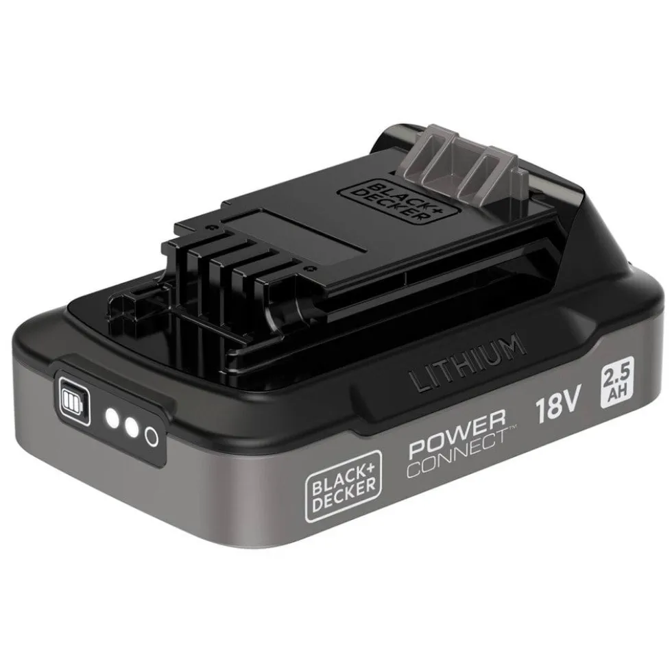 Bateria de Carril 18V 2,5Ah Black Decker BDL2518S-XJ
