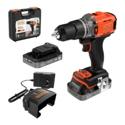 Berbequim Com Percussão 18V 2Ah Black & Decker BCD383D2XK-QW