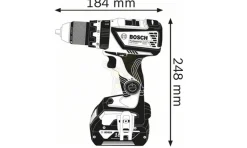 Berbequim C/ Percussão 5,0Ah Bosch GSB 18V-60 C Professional