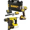 Berbequim c/ Percussão DCD996P3 + Martelo SDS-PLUS DCH253N Dewalt CPROF137