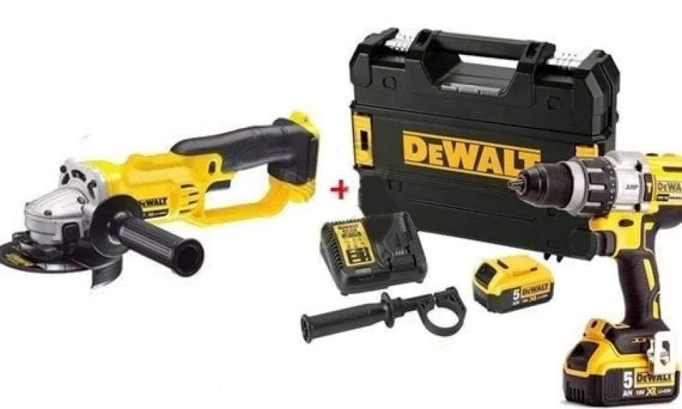 Berbequim c/ Percussão DCD996P2 + Rebarbadora 125mm DCG412N Dewalt CPROF136