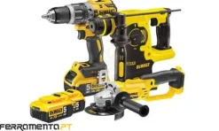 Berbequim C/Percussão + Rebarbadora + Martelo XR 18V DeWalt CPROF265