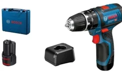 Berbequim c/ Percussão 12V 2,0Ah Bosch GSB 12V-15