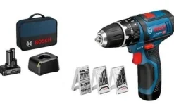 Berbequim c/ Percussão 12V 2,0Ah Bosch GSB 12V-15