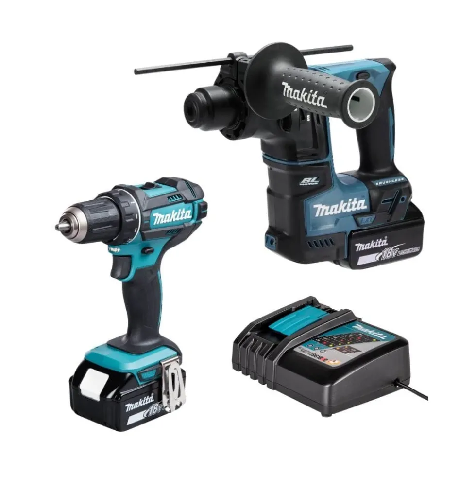 Berbequim DDF482Z + Martelo 18V DHR171Z Makita DDF482PRO4