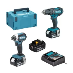 Berbequim DHP482Z + Aparafusadora de Impacto DTD153Z Makita DHP482PRO12