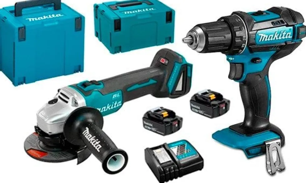 Berbequim DHP482Z + Rebarbadora 18V DGA504Z Makita DGA504PRO3