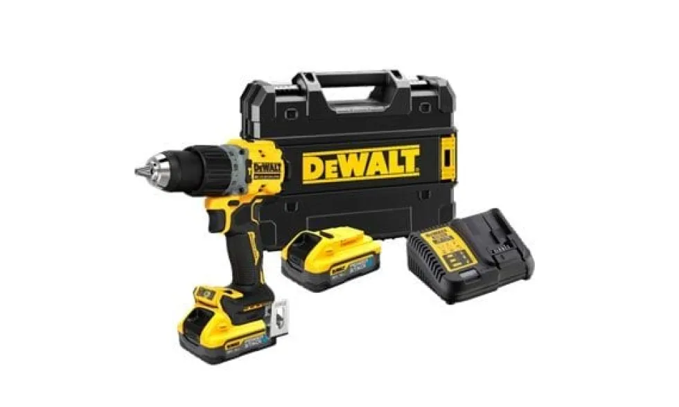 Berbequin Percutor compacto sem escovas XR 18V POWERSTACK Li-Ion 5Ah DeWalt DCD805H2T
