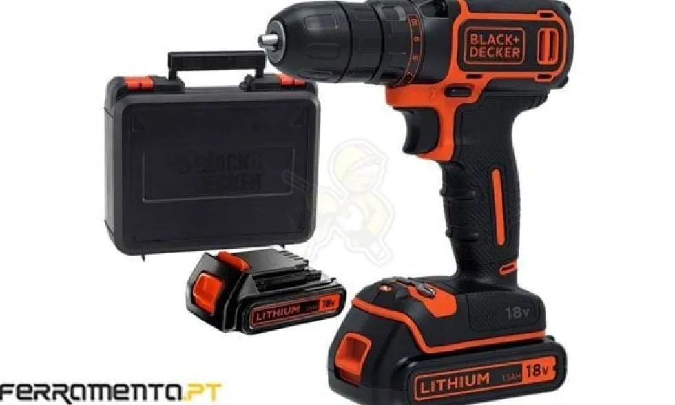 Black & Decker Berbequim Aparafusador 18V 1.5Ah BDCDC18KB-QW