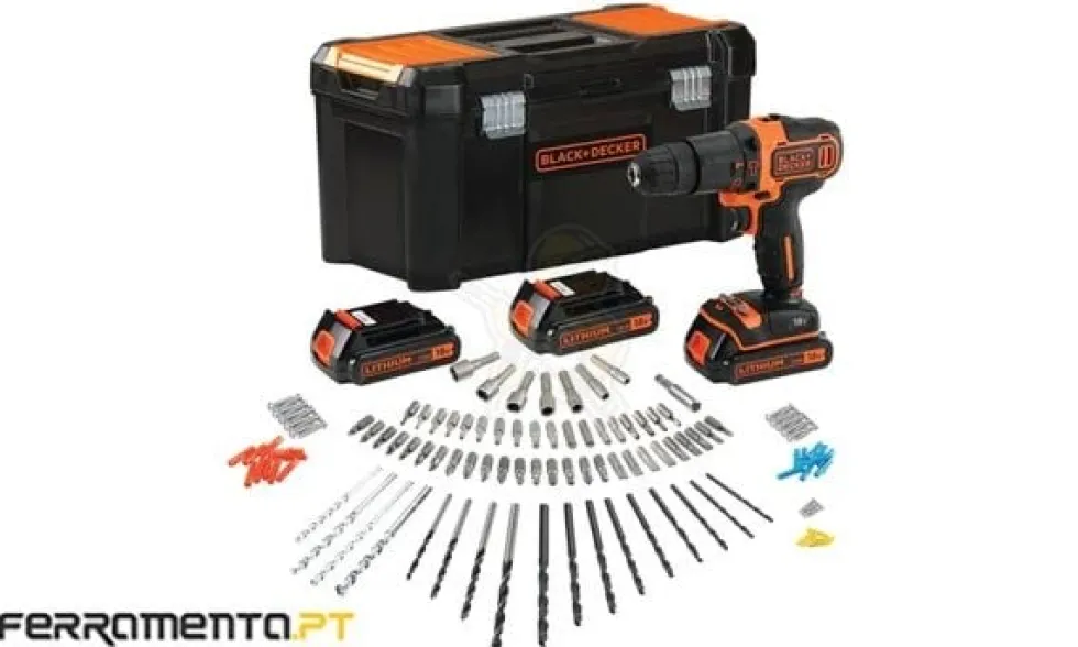 Black & Decker Berbequim com Percussão 18V BDCHD181B3A-QW