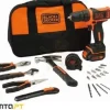 Black & Decker Berbequim 10,8V + 6 Ferramentas BDCDD12HTSA-QW
