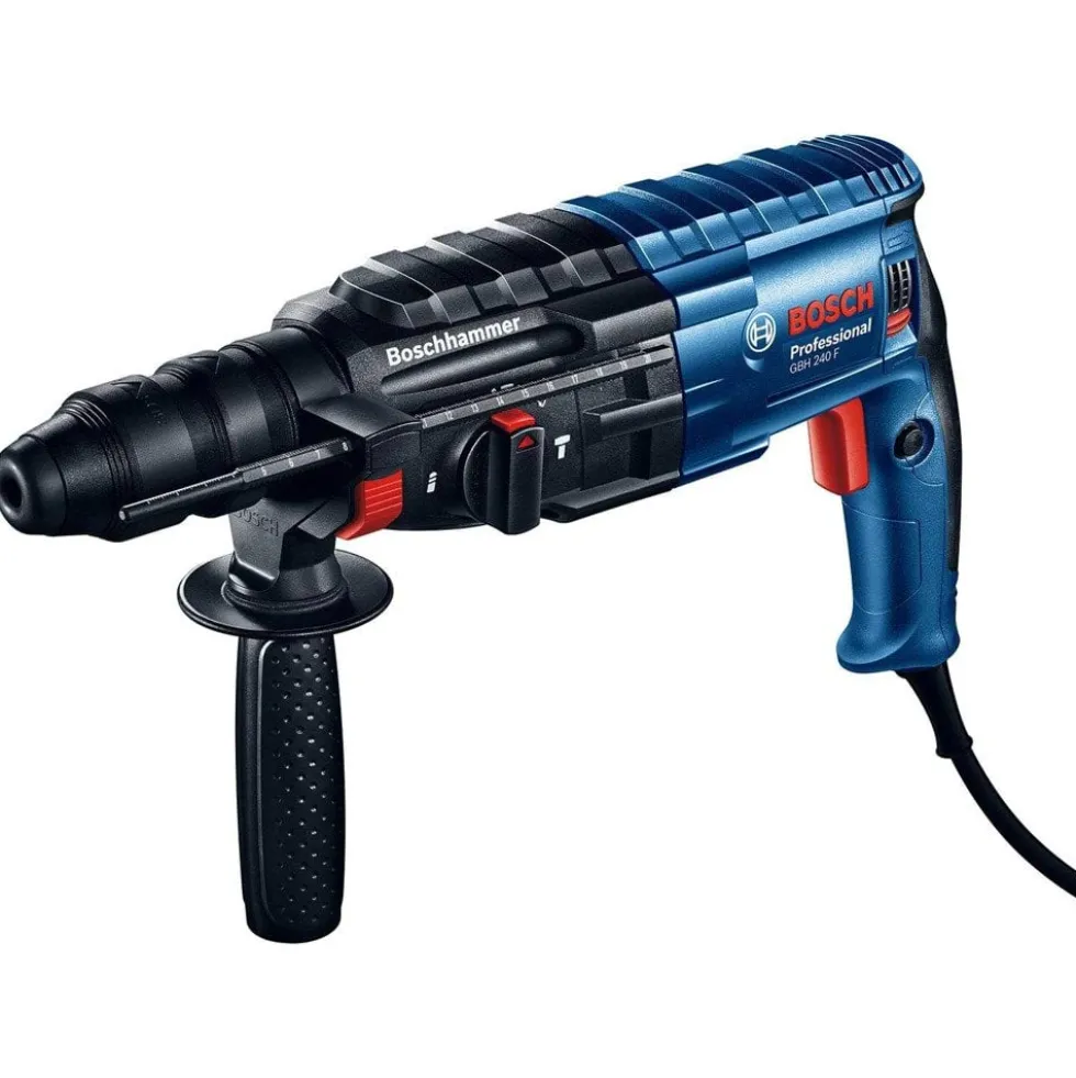 Bosch Professional Martelo Perfurador Plus GBH 240F com Limite Profundidade,Punho Auxiliar,Bucha Aperto Rápido+ Mala