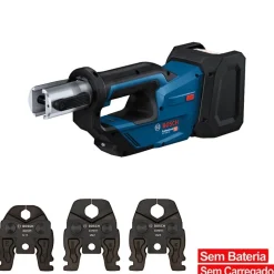 Bosch Professional Máquina Prensar Tubos sem Fio GPT 18V-19 com Kit 3 Mordentes M(15/22/28)+Mala L-BOXX 238