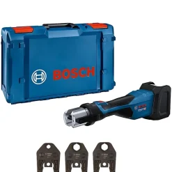 Bosch Professional Máquina Prensar Tubos sem Fio GPT 18V-32 com Kit 3 Mordentes M(15/22/28)+Mala L-BOXX 238