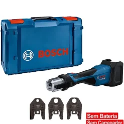 Bosch Professional Máquina Prensar Tubos sem Fio GPT 18V-32 com Kit 3 Mordentes SV(15/22/28)+Mala L-BOXX 238