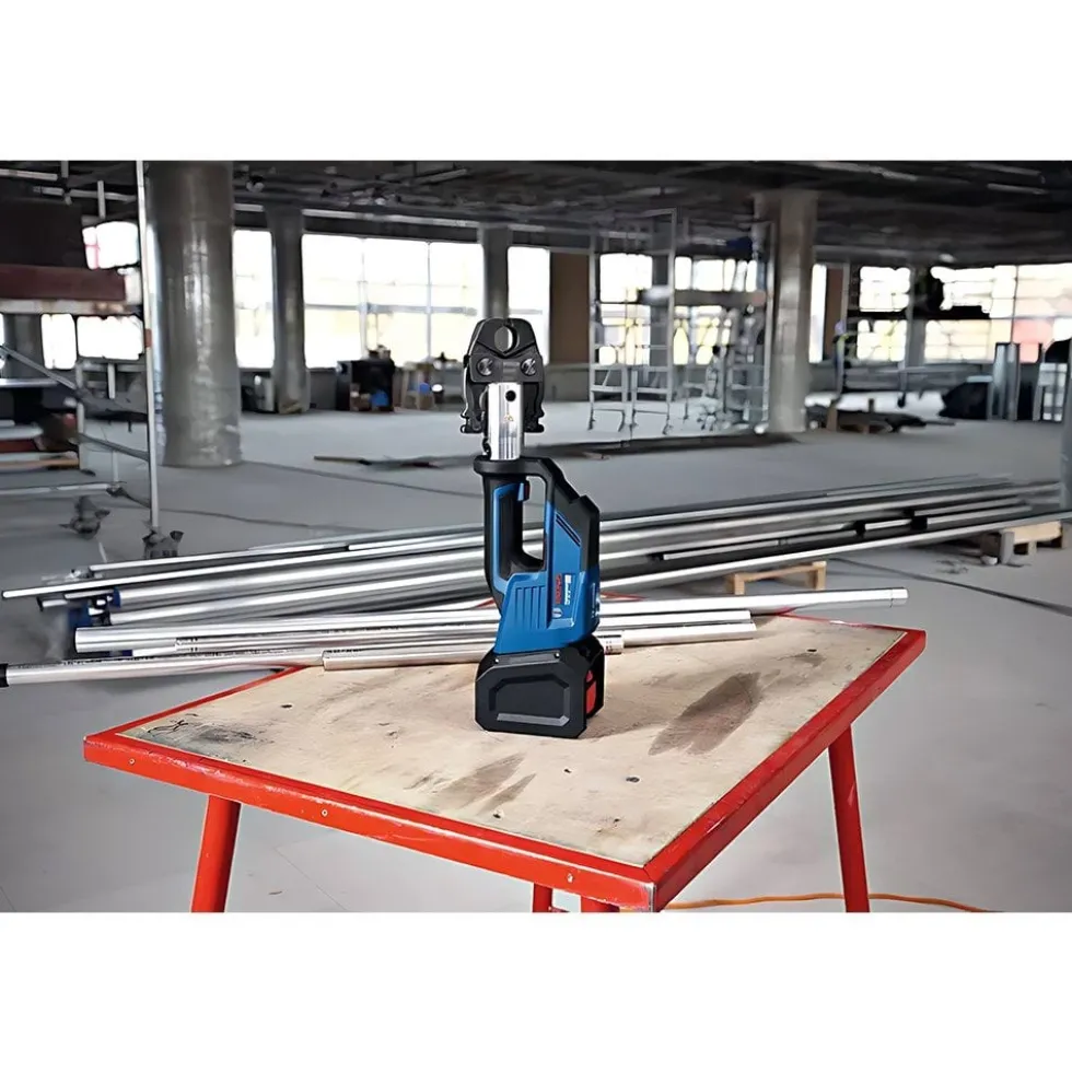 Bosch Professional Máquina Prensar Tubos sem Fio GPT 18V-19 com Kit 3 Mordentes U(16/20/25)+Mala L-BOXX 238