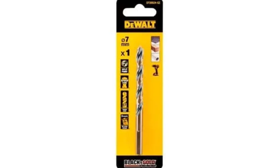 Broca Black&Gold 7mm para Metal Dewalt DT20524-QZ