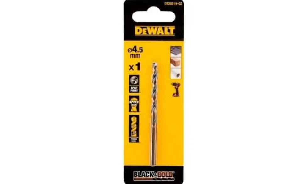 Broca Black&Gold 4.5mm para Metal Dewalt DT20519-QZ