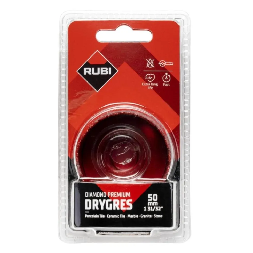 Broca Diamantada DRYGRES PREMIUM 50 mm Rubi 6975