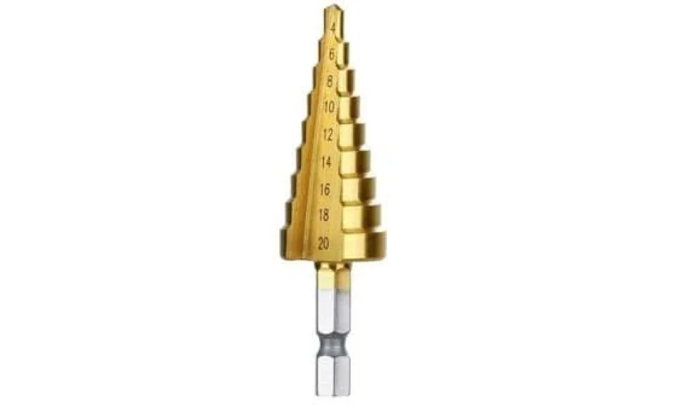 Broca Escalonada em Titânio 4-20mm MacFer PTHSD006