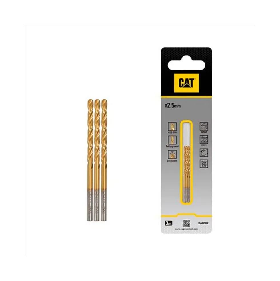Broca Para Metal HSS 2,5x57mm Cat DA02002