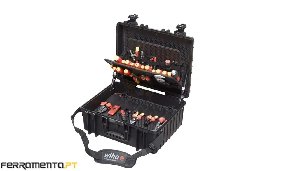 Caixa XL com 80 Ferramentas Deluxe com Rodas Wiha 9300-702 (40523)