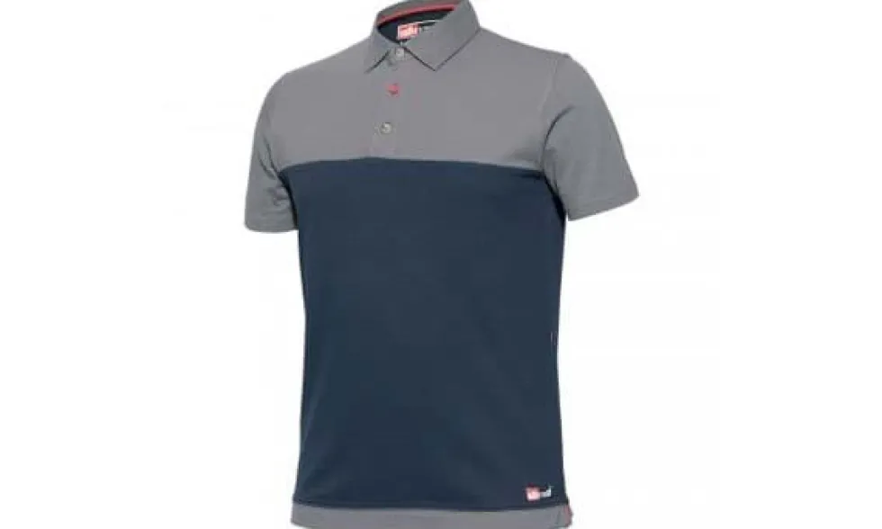 Camisa Polo Bicolor Azul / Preto Industrial Starter 8774