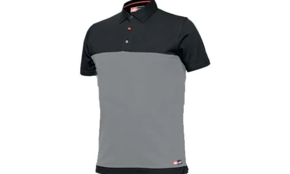 Camisa Polo Bicolor Cinzento Industrial Starter 8774