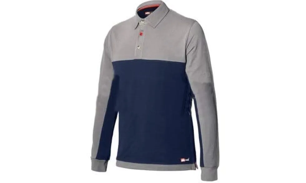 Camisa Polo de Manga Comprida Bicolor Industrial Starter 8776