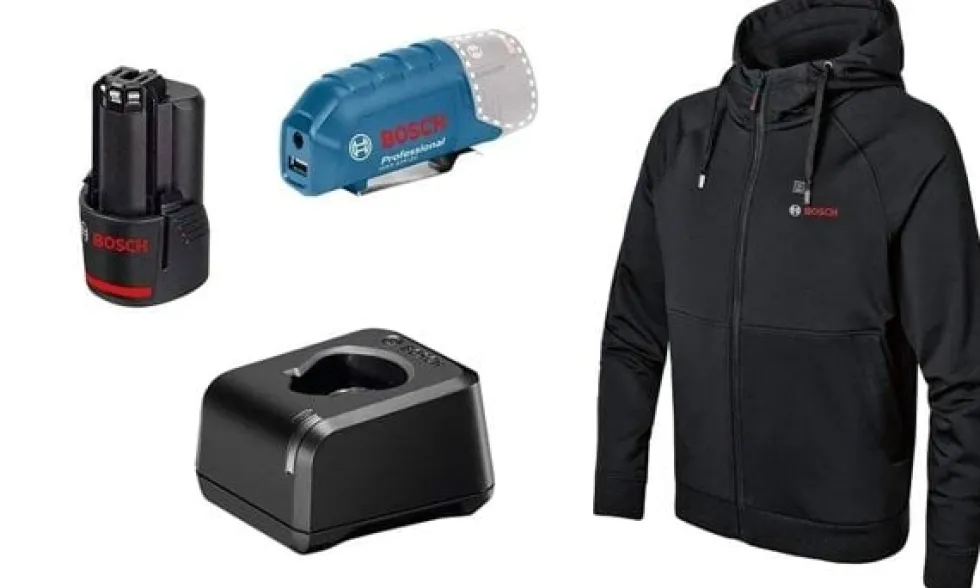 Camisola Térmica c/ Capuz L 12V 2.0Ah Bosch GHH 12+18V XA