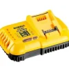 Carregador rápido carril Li-IonXR FLEXVOLT: 54V - 18V DeWalt DCB118-QW