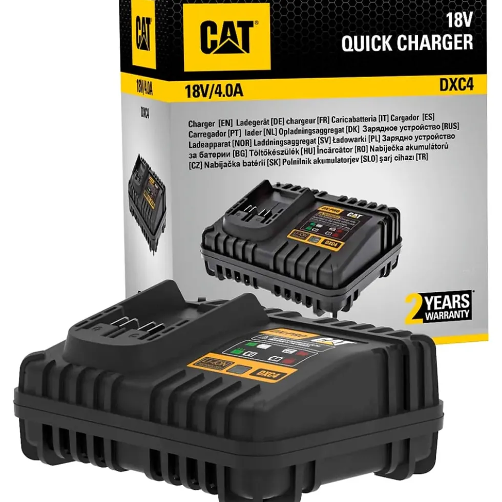Carregador Rápido 18V 4A Cat DXC4