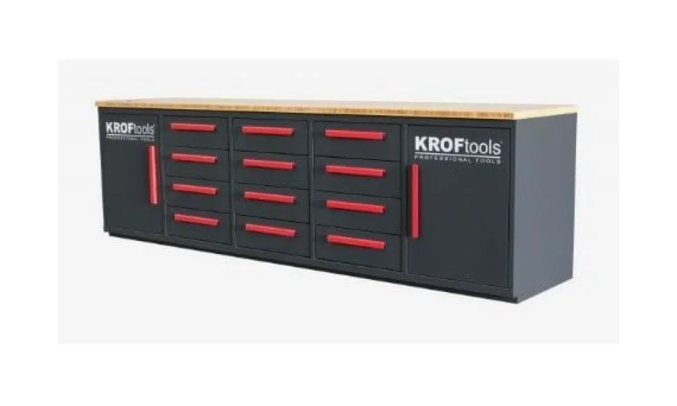 Carro/Bancada de Trabalho c/ Gavetas 2.85MT Kroftools 8670