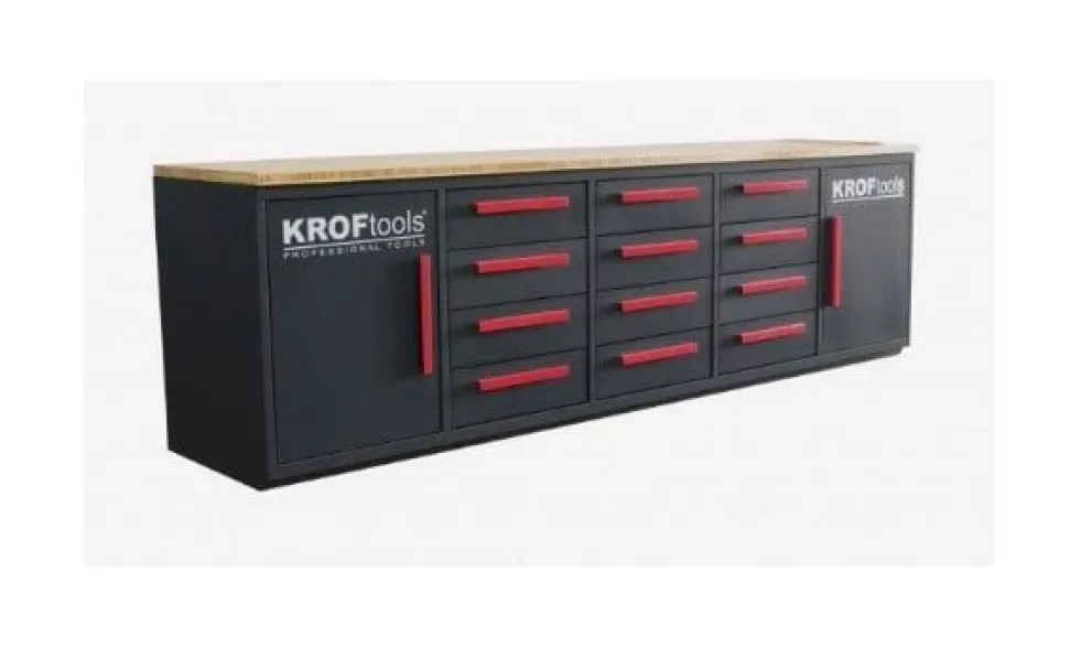 Carro/Bancada de Trabalho c/ Gavetas 2.85MT Kroftools 8670